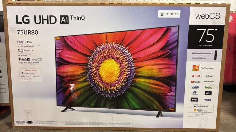 LG 75" 4K SMART TV