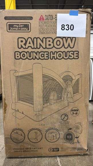RAINBOW BOUNCE HOUSE IN BOX