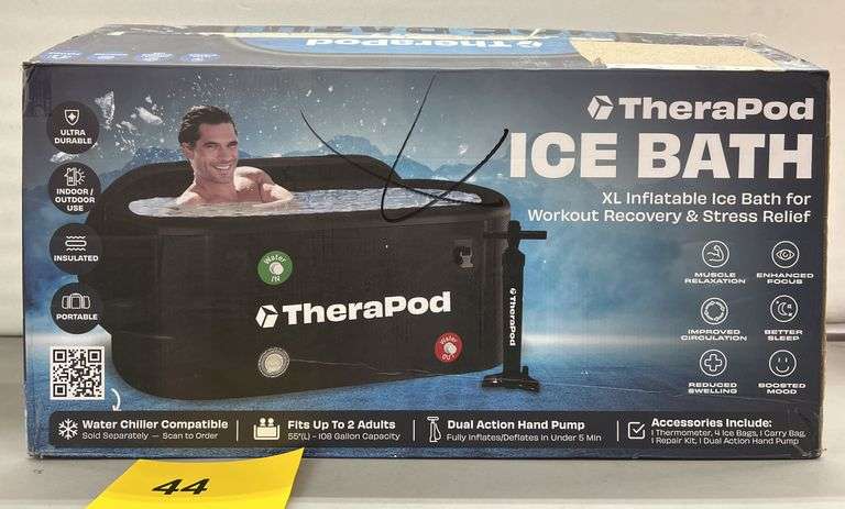 THERAPOD XL INFLATABLE ICE BATH IN BOX - Earl's Auction Company