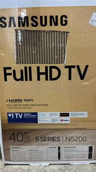 SAMSUNG 40" FULL HD 5 SERIES SMART TV IN BOX (N5200)