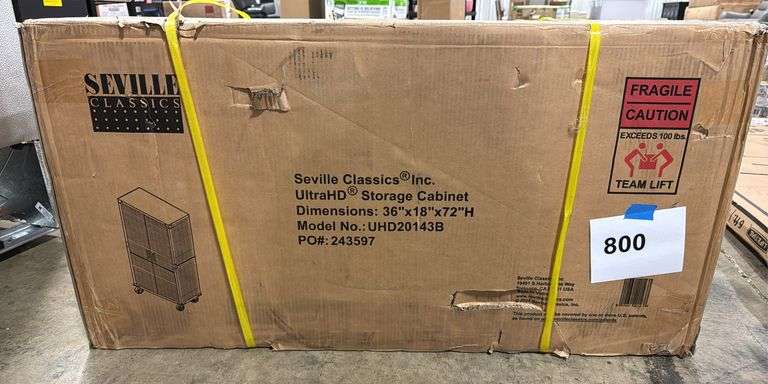 SEVILLE CLASSICS STORAGE CABINET IN BOX