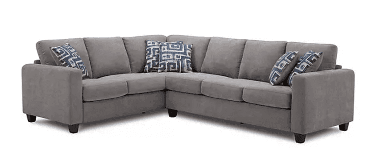 LIVINGSTON SECTIONAL IN BOX - PEWTER