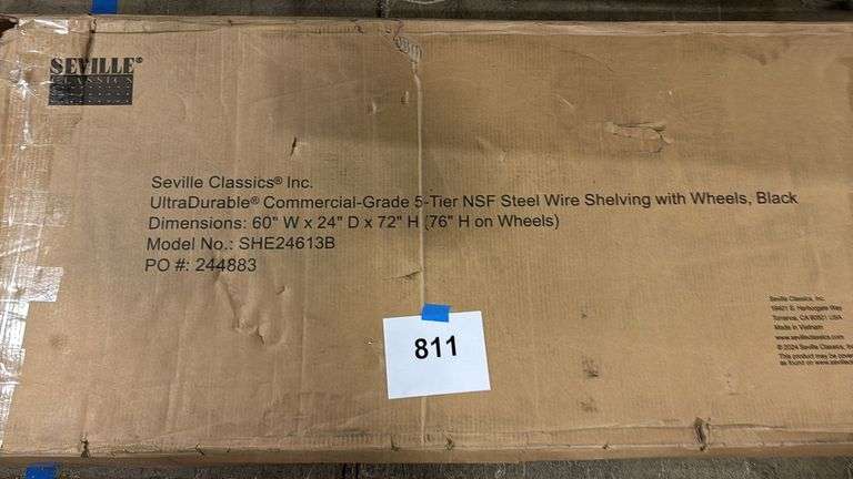 AS IS - SEVILLE CLASSICS SHELVING RACK IN BOX