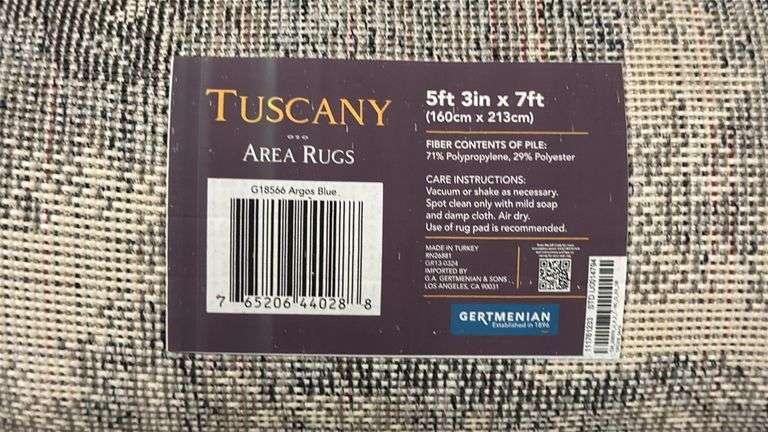 TUSCANY 5X7FT AREA RUG