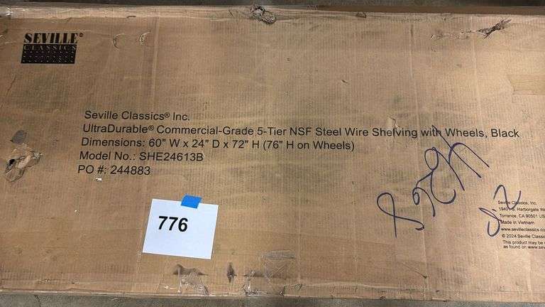 AS IS - SEVILLE SHELVING RACK IN BOX