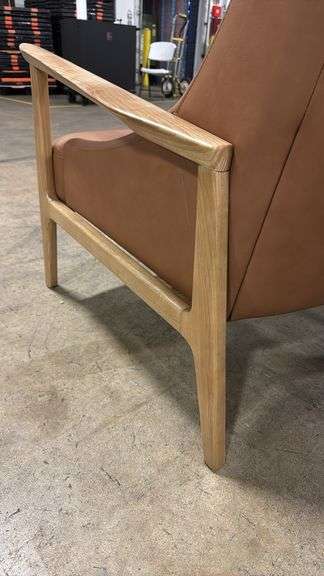 BECKI OWENS LEATHER ACCENT CHAIR