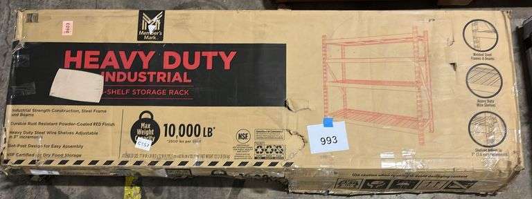 AS IS - HEAVY DUTY SHELVING RACK IN BOX