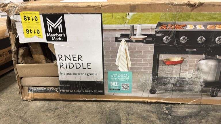 AS IS - 4-BURNER GAS GRIDDLE IN BOX