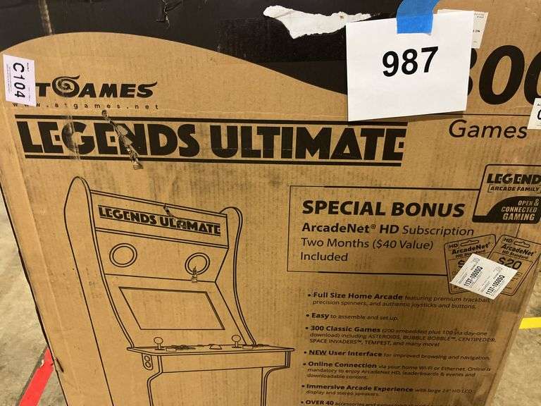 AS IS - AT GAMES LEGENDS ULTIMATE ARCADE GAME IN BOX