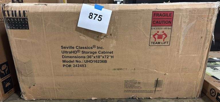 SEVILLE CLASSICS STORAGE CABINET IN BOX