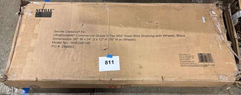 AS IS - SEVILLE CLASSICS SHELVING RACK IN BOX