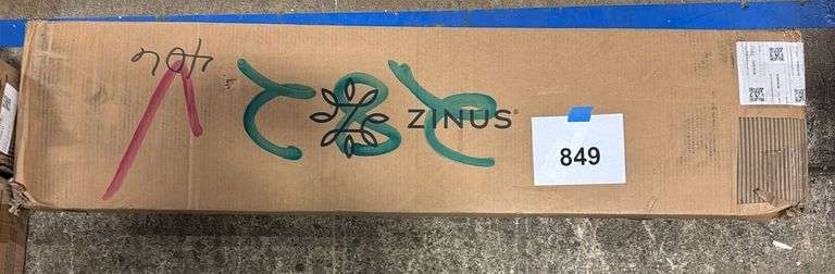 ZINUS 7" CAL KING SUPPORT BED FRAME IN BOX