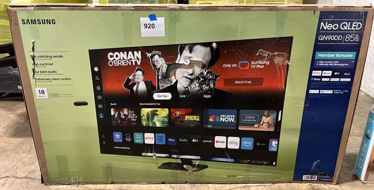 SAMSUNG 85" NEO QLED SMART TV IN BOX (QN90DD)