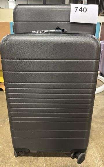 2PC HARDSHELL ROLLING LUGGAGE SET - GREY