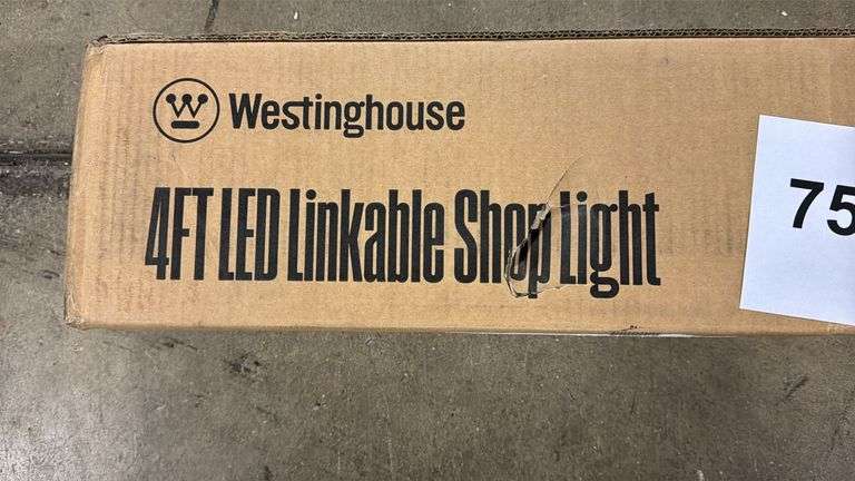 WESTINGHOUSE 2PC 4FT LED LINKABLE SHOP LIGHTS IN BOX