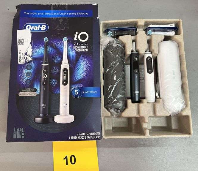 ORAL B IO 7 SERIES RECHARGEABLE TOOTHBRUSH SET IN BOX - Earl's Auction ...