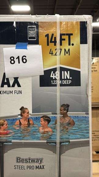 BESTWAY 14FT STEEL PRO MAX POOL IN BOX