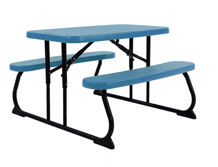 LIFETIME KIDS PLASTIC FOLDING PICNIC TABLE IN BOX - BLUE