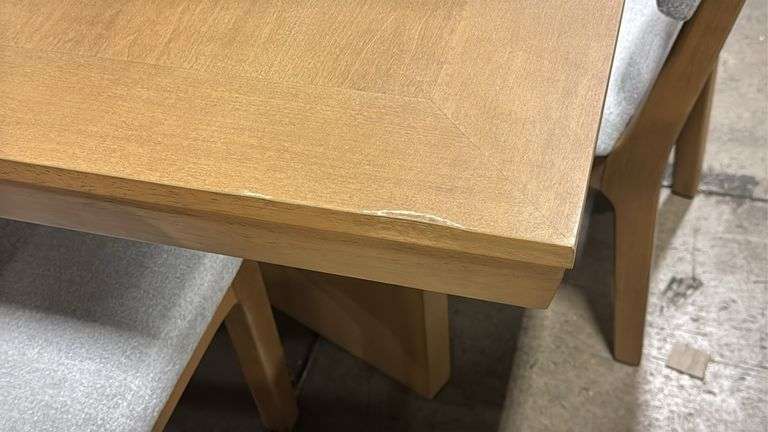 AS IS - 7PC WOOD DINING SET