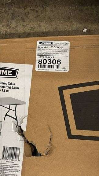 LIFETIME 6FT FOLDING TABLE IN BOX
