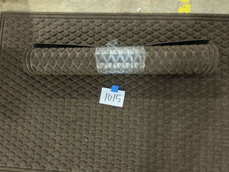 (2) 3X5FT DIAMOND SCRAPER FLOOR MATS - BROWN