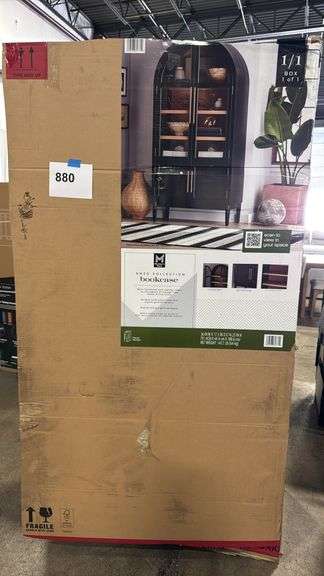 ENZO COLLECTION BOOKCASE IN BOX - BLACK