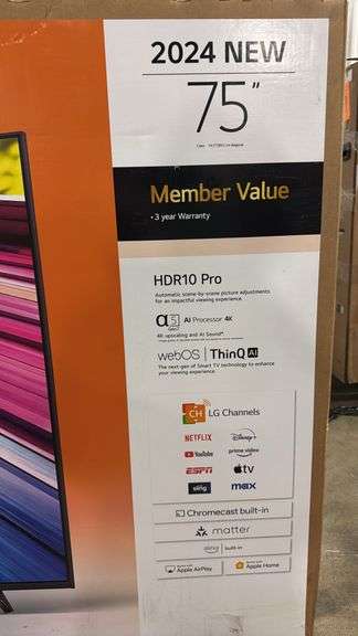 LG 75" UT7550 SMART TV