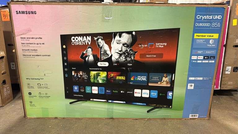 SAMSUNG 85" 4K SMART TV