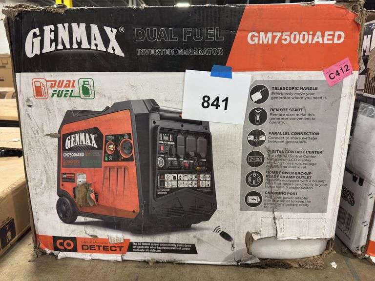GENMAX DUAL FUEL INVERTER GENERATOR IN BOX