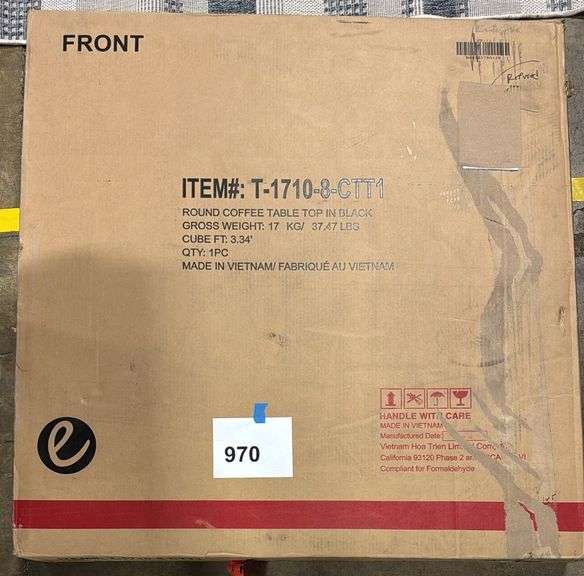 ROUND COFFEE TABLE IN BOX