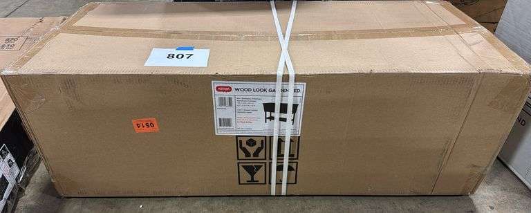 KETER WOOD LOOK GARDEN BED IN BOX