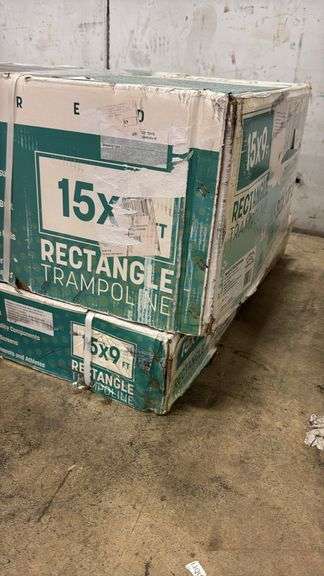 AS IS - SKYWALKER 15X9FT TRAMPOLINE IN BOX