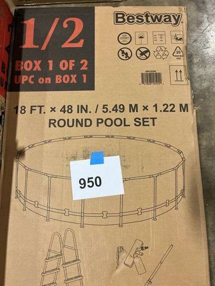BESTWAY 18FTx48" POOL SET IN BOX