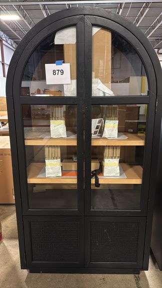 AS IS - ENZO COLLECTION BOOKCASE - BLACK
