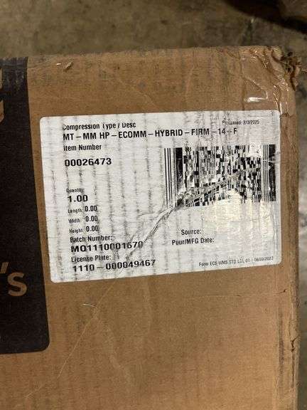 14" HYBRID FULL SIZE MATTRESS IN BOX