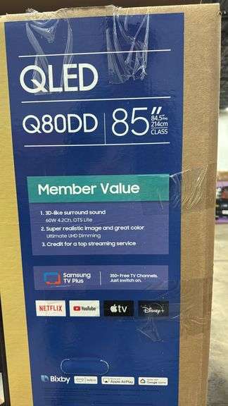 SAMSUNG 85" Q80D QLED SMART TV