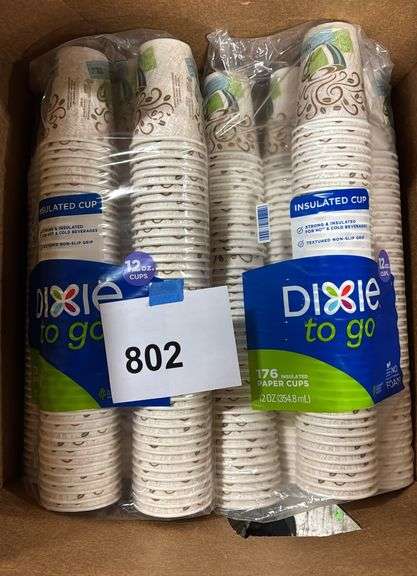 (6) PACKS OF DIXIE INSULATED PAPER CUPS (176 PER PACK)
