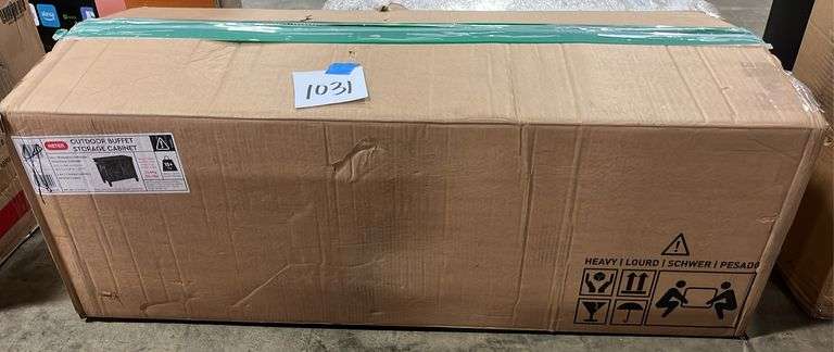 KETER OUTDOOR BUFFET STORAGE CABINET IN BOX