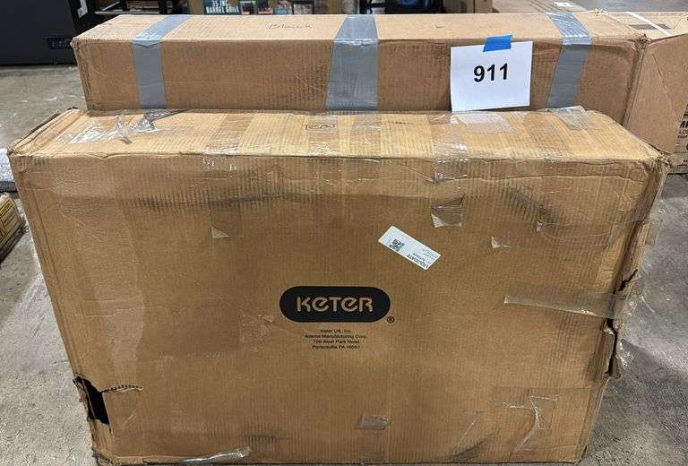 AS IS - (2) KETER ADIRONDACK CHAIRS IN BOX