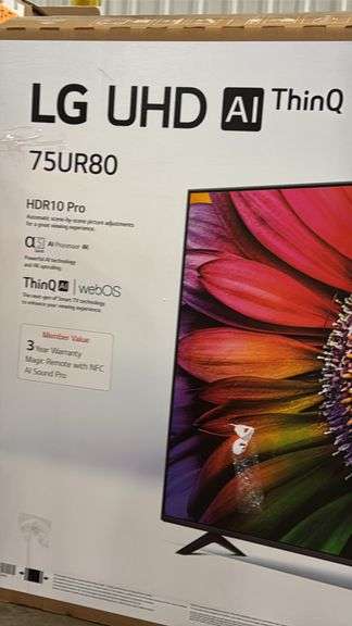 LG 75" LED 4K SMART TV
