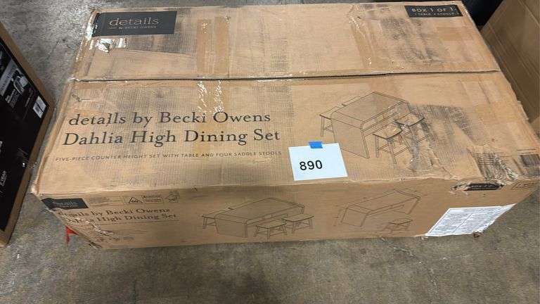 BECKI OWENS DAHLIA HIGH DINING SET IN BOX