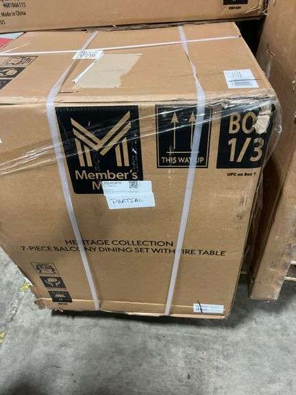 HERITAGE COLLECTION 7PC BALCONY PATIO DINING SET IN BOXES