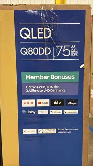 SAMSUNG 75" Q80D QLED SMART TV