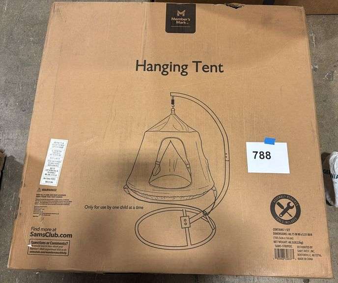 KIDS HANGING TENT IN BOX - STRIPED
