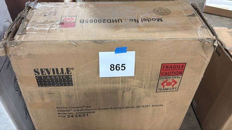 SEVILLE CLASSICS ROLLING CABINET IN BOX