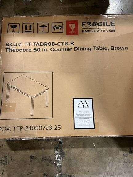 ABBYSON LIVING THEODORE 7PC COUNTER DINING SET IN BOX