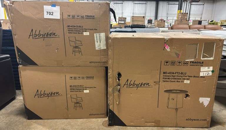 ABBYSON LIVING CASSARA 5PC PATIO DINING SET IN BOXES