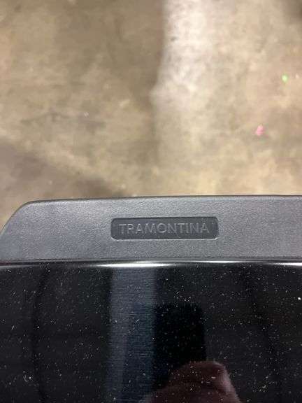 TRAMONTINA STEP ON TRASH CAN - BLACK