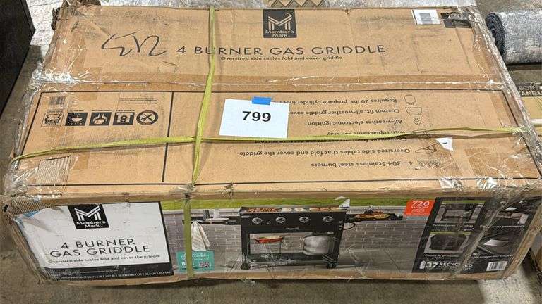 4-BURNER GAS GRIDDLE IN BOX