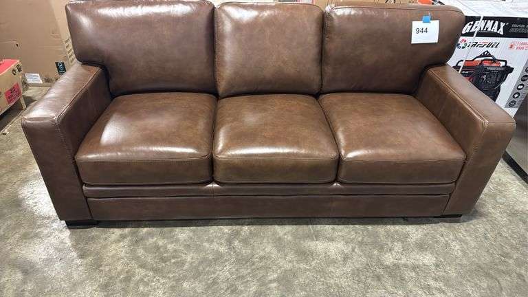 AS IS - BROWN SOFA